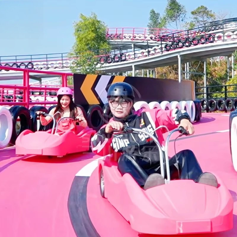 Adventure Park Equipment: Mountain Slide, Roller Coaster, Amusement Park, Thrill Ridge, Runner, Sled, Track, Ride