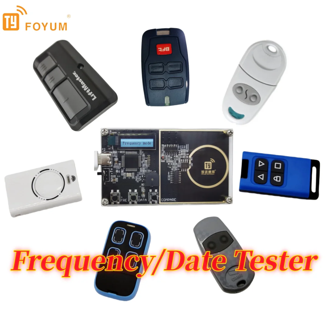 Date/Frequency Tester Detector 200-900mhz Transmitter Data Compare RF Remote Detector Inspection Tools