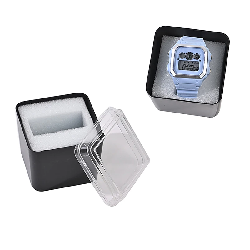 Plastic Watch Display Storage Holder Transparent Case Smart Watch Protective Box Plastic Transparent Display Watch Box