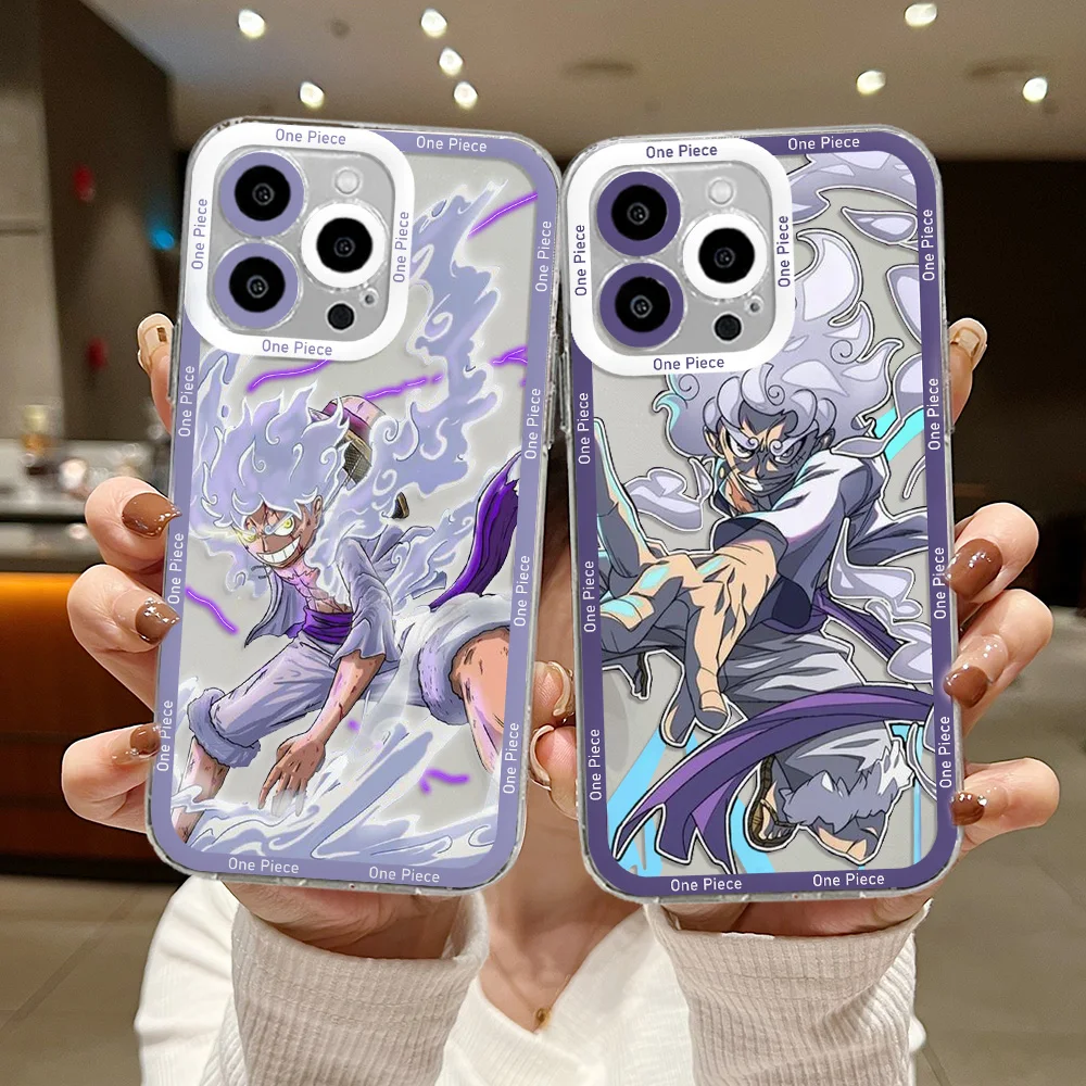 Anime Ones Pieces Luffys Phone Case For Samsung S24 S23 S22 S21 S20 S10 FE Note20 Note10 Plus Ultra Lite 5G Clear Soft TPU Cover