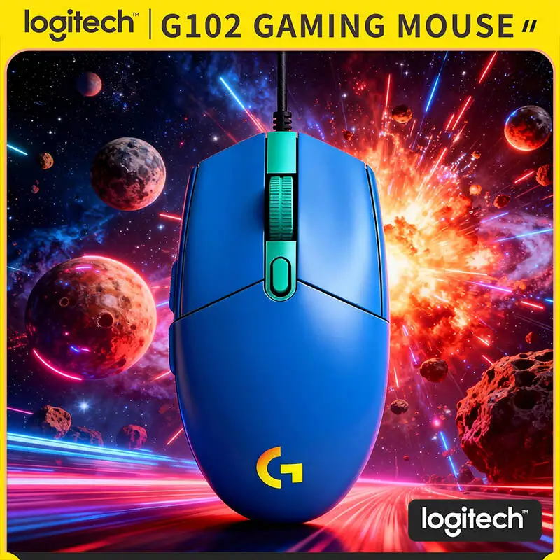 

Игровая мышь Logitech G102, проводная RGB-подсветка, 6 программируемых кнопок, 8000 точек на дюйм, регулируемая, эргономичная, подходит для настольного ноутбука