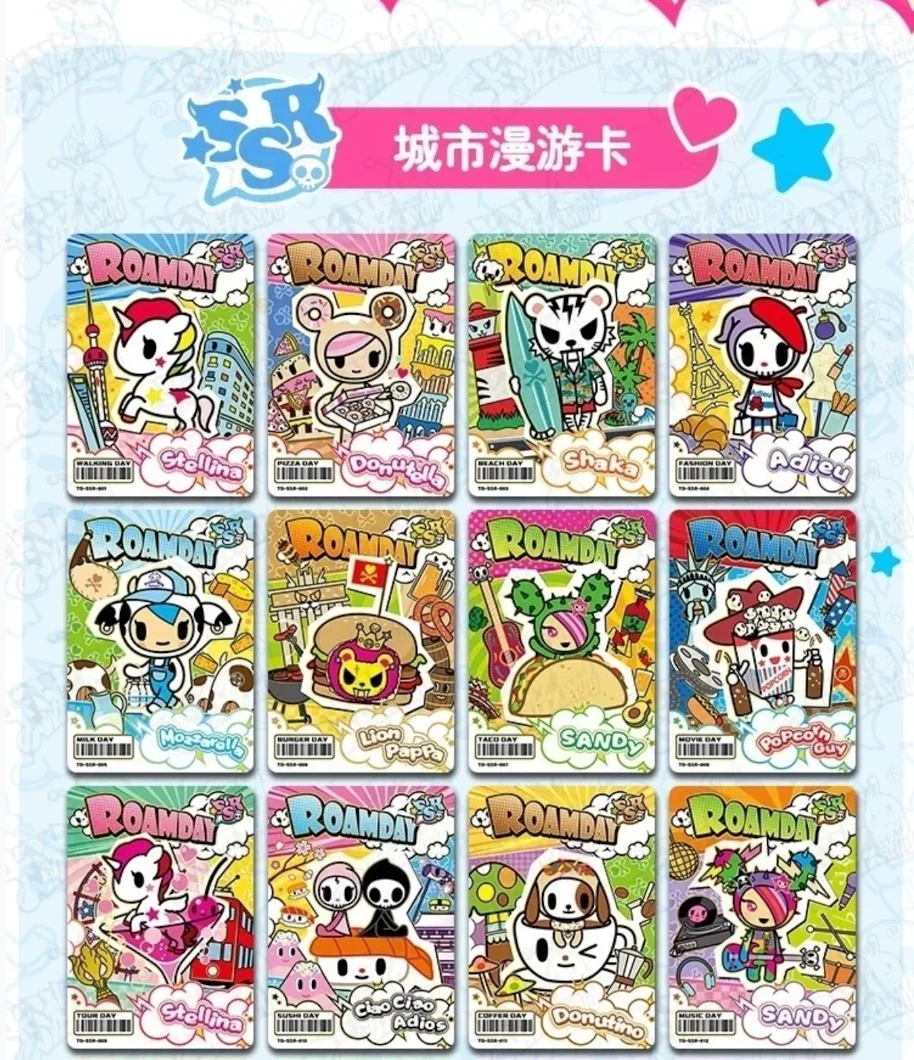 In Stock Card Game Tokidoki Adventure Tour Roaming Pack First Official Genuine Peripheral Card Collection Gift