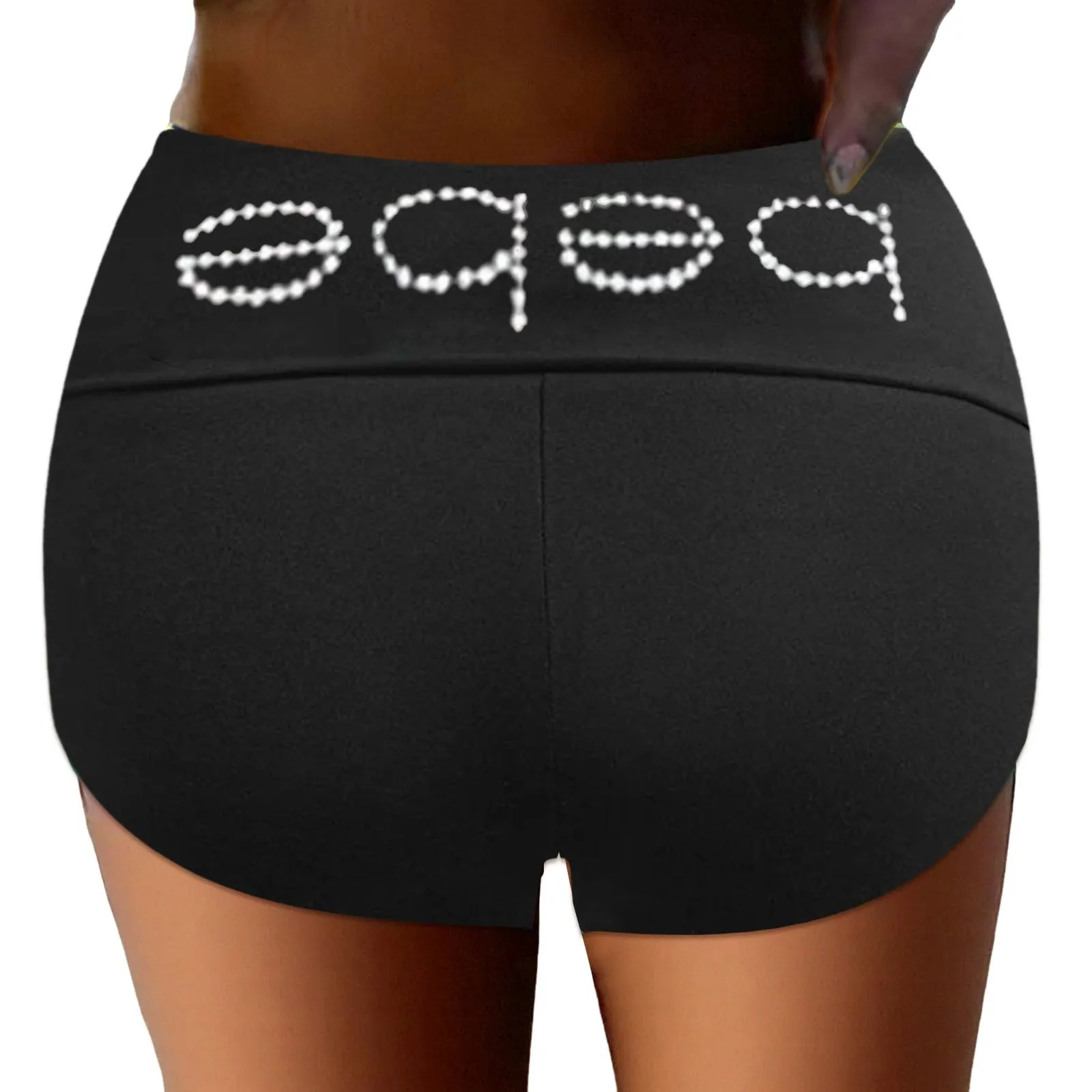 Женские шорты в европейском и американском стиле Ins, одежда Y2k, женские шорты, широкие брюки, уличная одежда с принтом страз