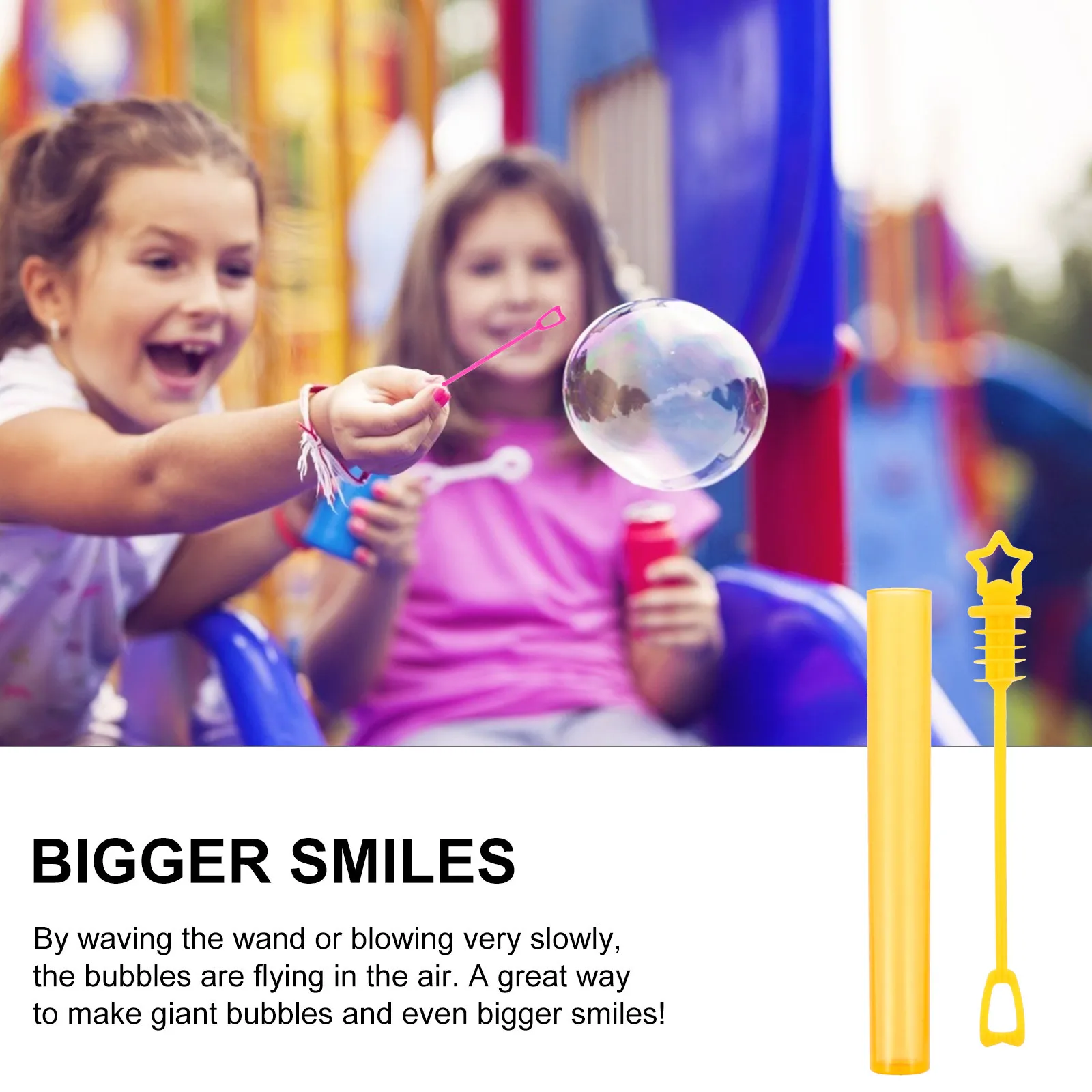 

20pcs Wand Bottle Set Empty Solution Bottles For Kids Party Outdoor Carnival Fun Giant Bubble Blower Kit Bubble Stick Set