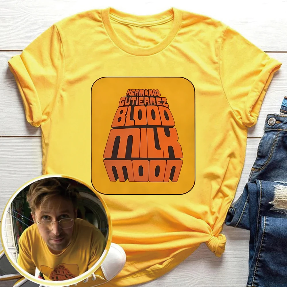 Project Hail Mary Ryan Blood Milk Moon T-shirt Ryland Grace Tshirt Dr Grace Tee Unisex Short Sleeves Tops Scifi Reader Gift