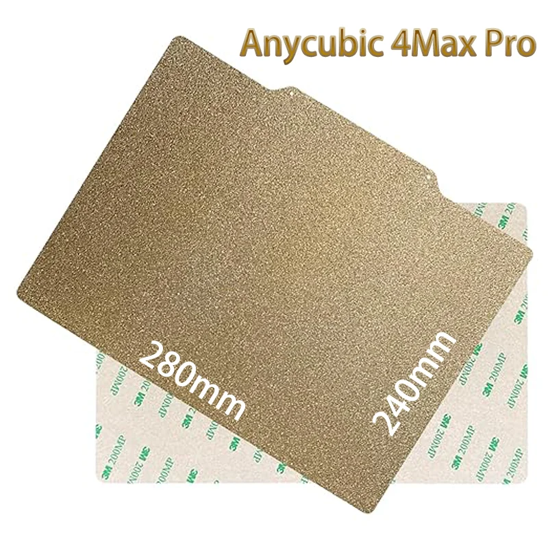 ENERGETIC PEI Build Plate 240x280mm Anycubic 4Max Pro Magnetic Steel Sheet Double Sided can Use Textured PEI Flexible Parts