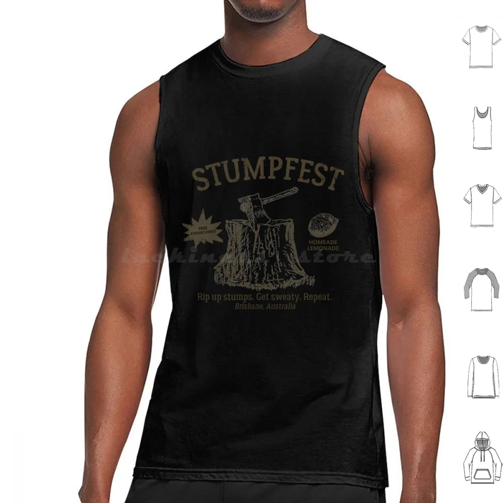 Stumpfest Tank Tops Print Cotton 2023 Stumpfest Australia And Bingo Cartoon Dad Kids Dog Heeler Bandit Bingo Dad Festival