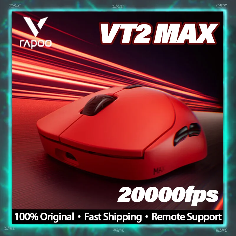 

Rapoo VT2 Max Gen2 Wireless Gaming Mouse Nrodic54 PAW3950 Ultimate Solution 20000FPS 45000DPI v+ Wireless Low Latency Response