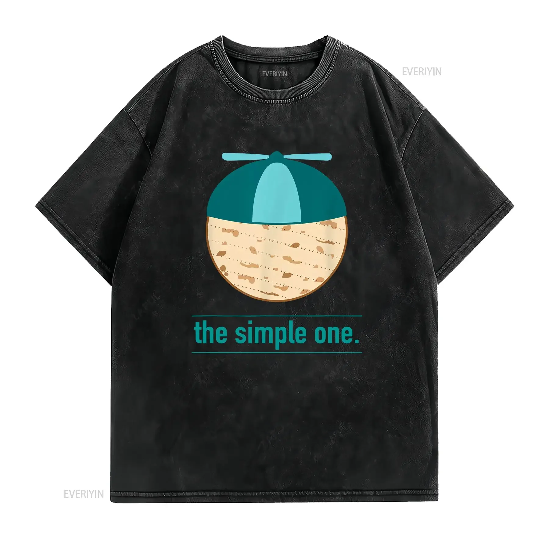 The Simple One Funny Passover Pesach T Shirt  vintage Washed Top For Everyday Wear Soft fashion designer clothes Breathable