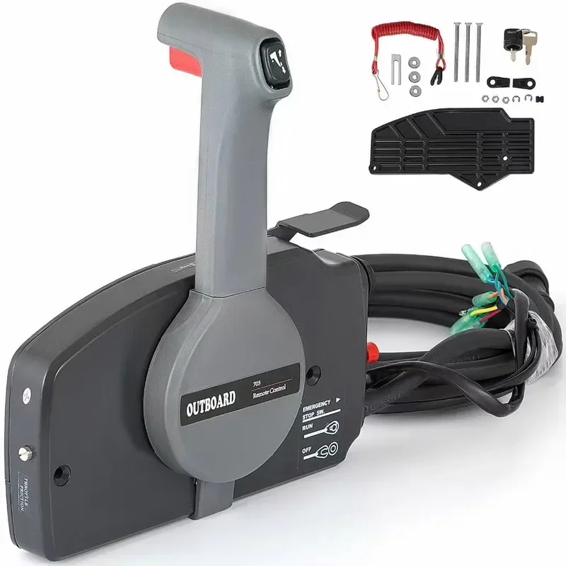 For Yamaha 703 Remote Control Box Handle Assembly Outboard Motor Steering Throttle Lever Boat Marine Engine Replacement Part