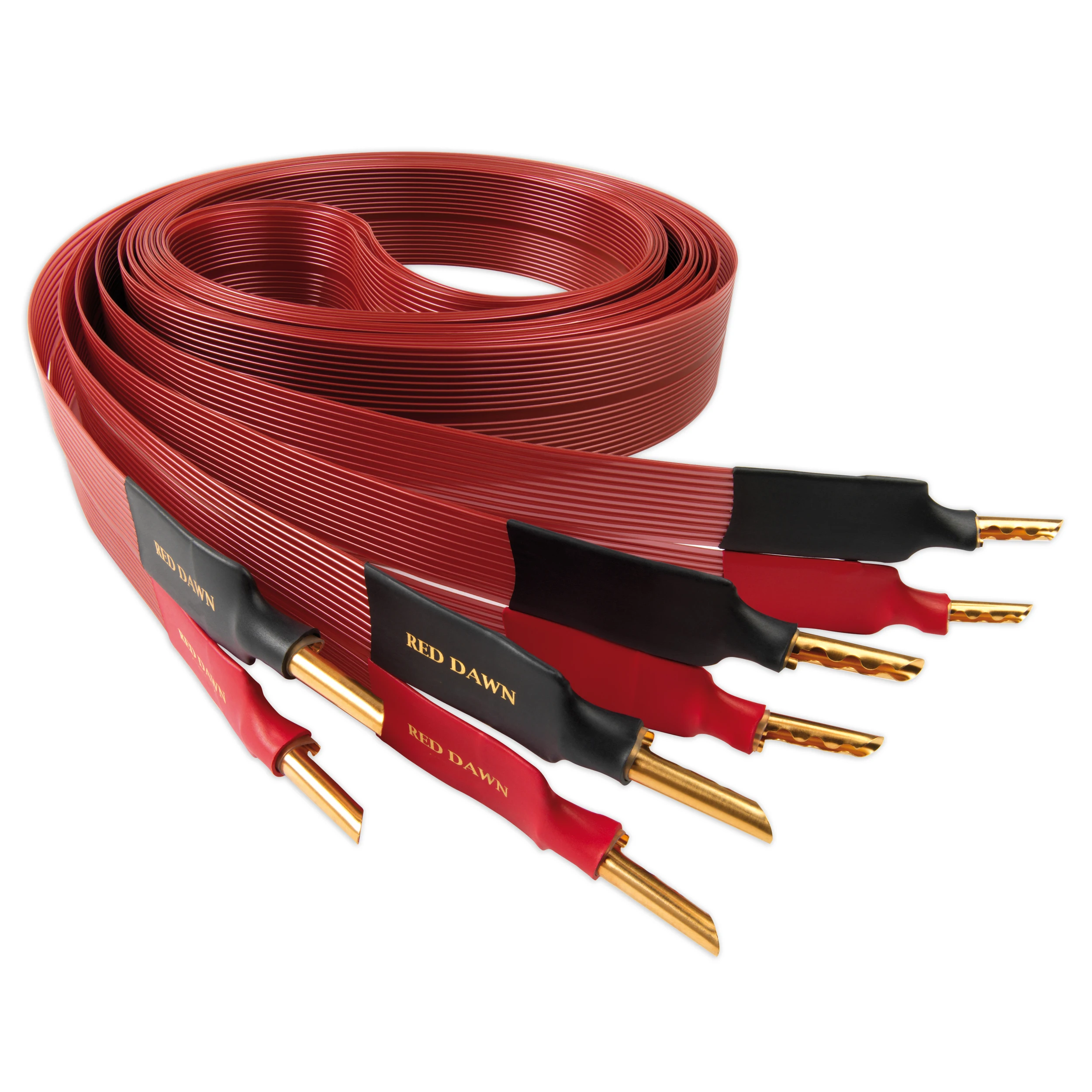 Nordost Red Heaven Speaker Cable Silver-Plated OFC  Wire Flat Hifi  Audiophile Aable For Amplifier DVD CD Spader Banana