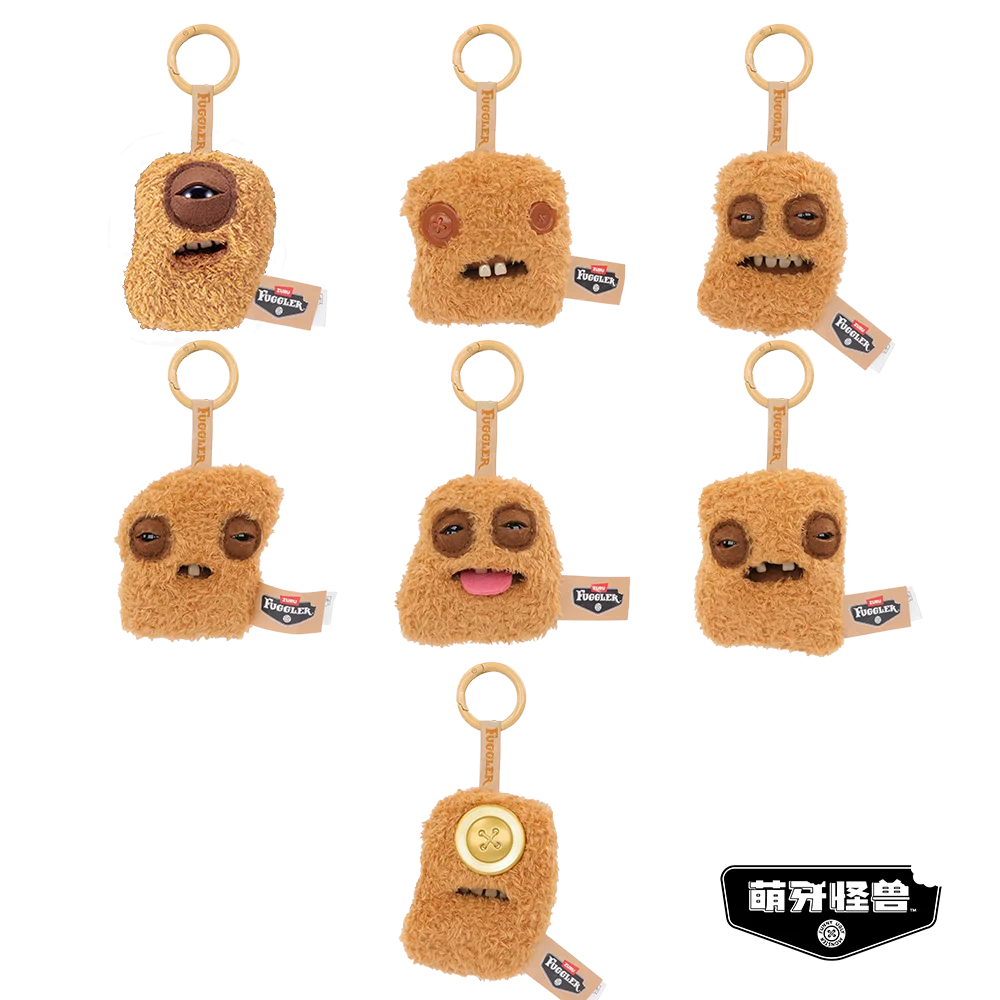 Porte-clés Fuggler original, jouets en peluche en boîte mystère, pendentifs Fugg UNGGETS 12CM, animaux en peluche, boîtes mystères, poupées de collection, cadeaux
