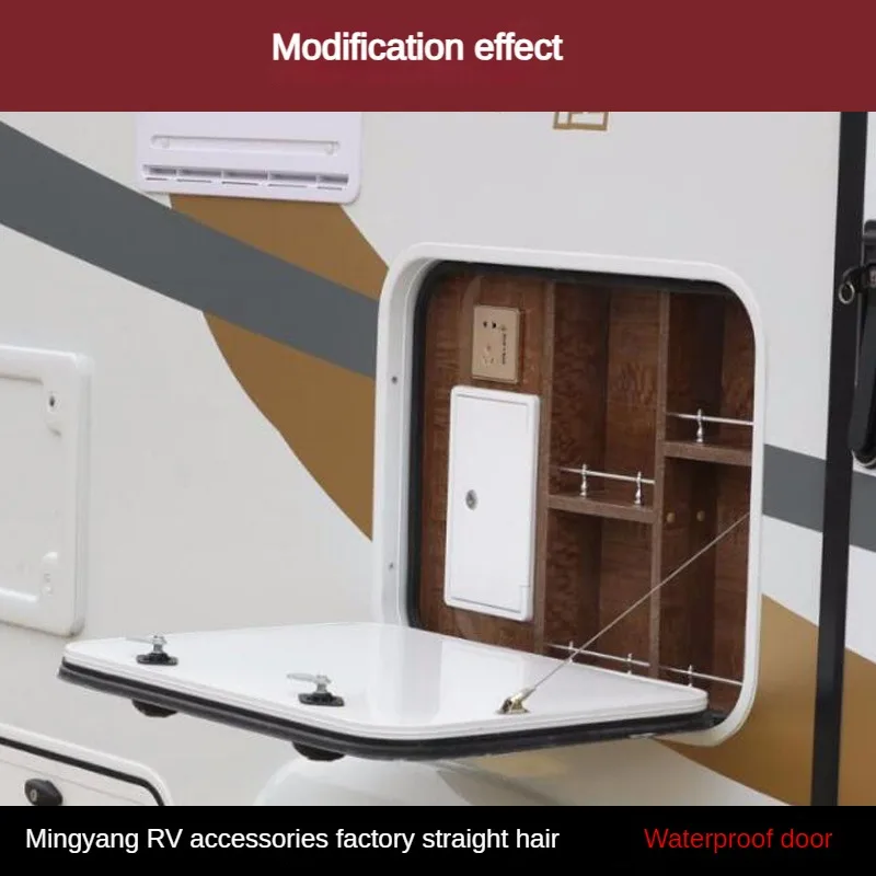 RV Hatchdoor Wodoodporny biały anty-UV ABS zamykany przyczepa kempingowa Części do modernizacji włazu Akcesoria RV z zamkniętymi drzwiami