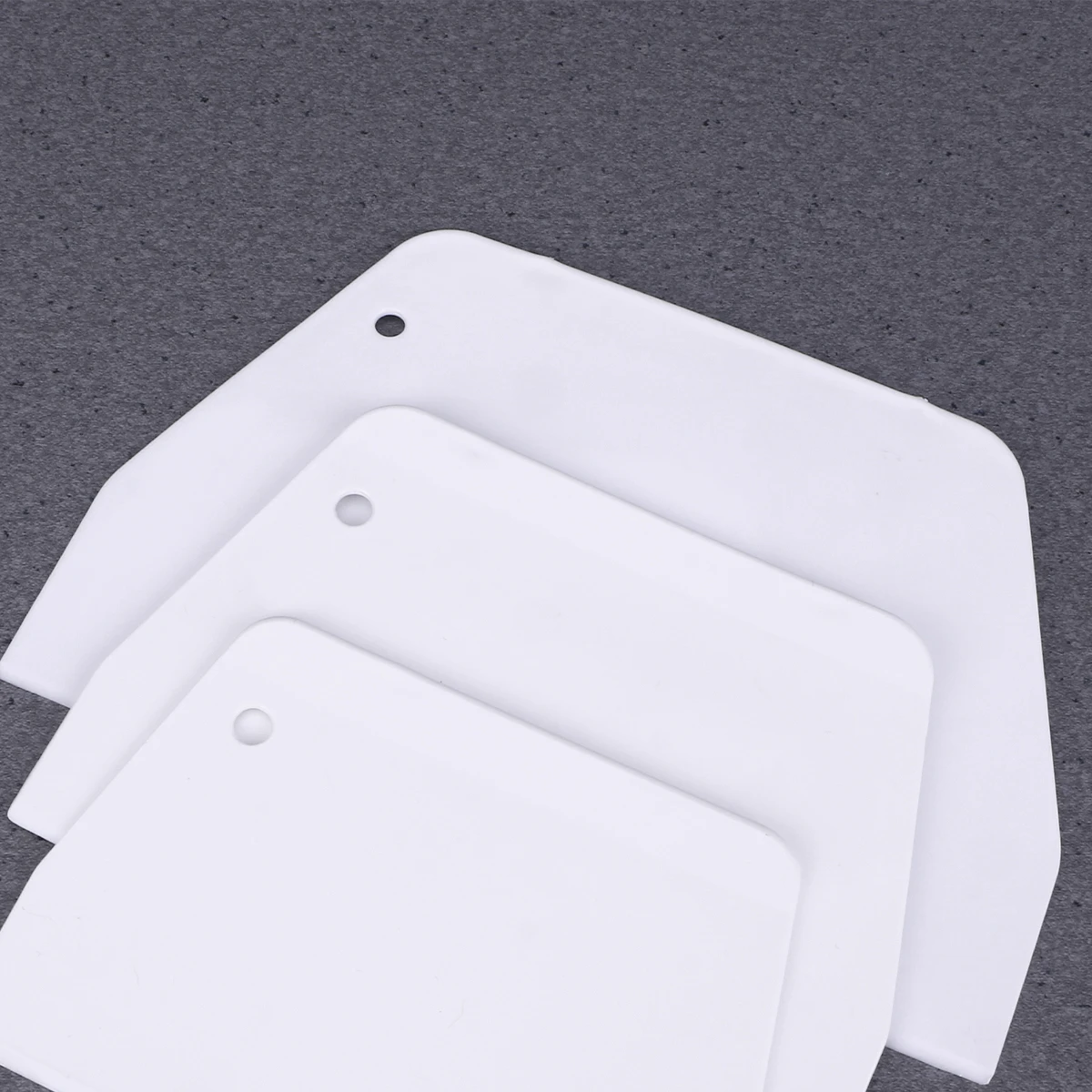 

9Pcs Baking Scraper Plastic Cake Cutter Dough Butter Smoother Set Shape Various Sizes Kitchen Cake Decorating Tools