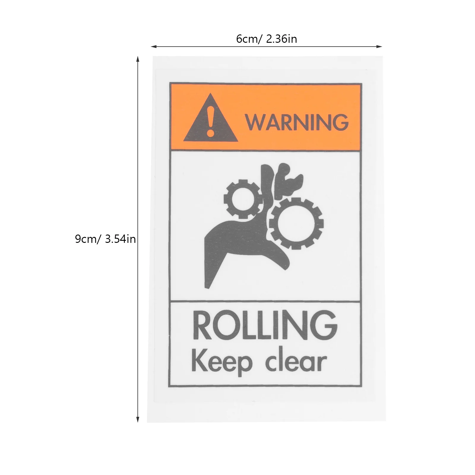 ملصق تحذيري، علامة تحذيرية متينة للسلامة لاستخدام مكتب مستودع المصنع، ملصق لاصق لخطر الأمان
