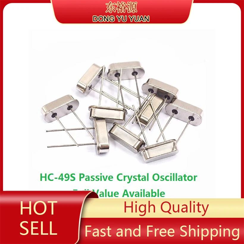 10 قطعة 16 متر 16.000 ميجا هرتز HC-49S 18.432 20 22.1184 24.0 27.145 30 32 32.768 25 26 27 28 38 40 48 50 64 ميجا هرتز/م مذبذب الكريستال السلبي
