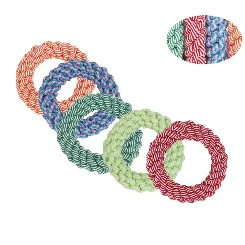 Pet Dog Cotton Rope Toys Durable Chew Bite Resistant Pet Toys for Medium Large Dogs Golden Retriever Pitbull Labrador Supplies