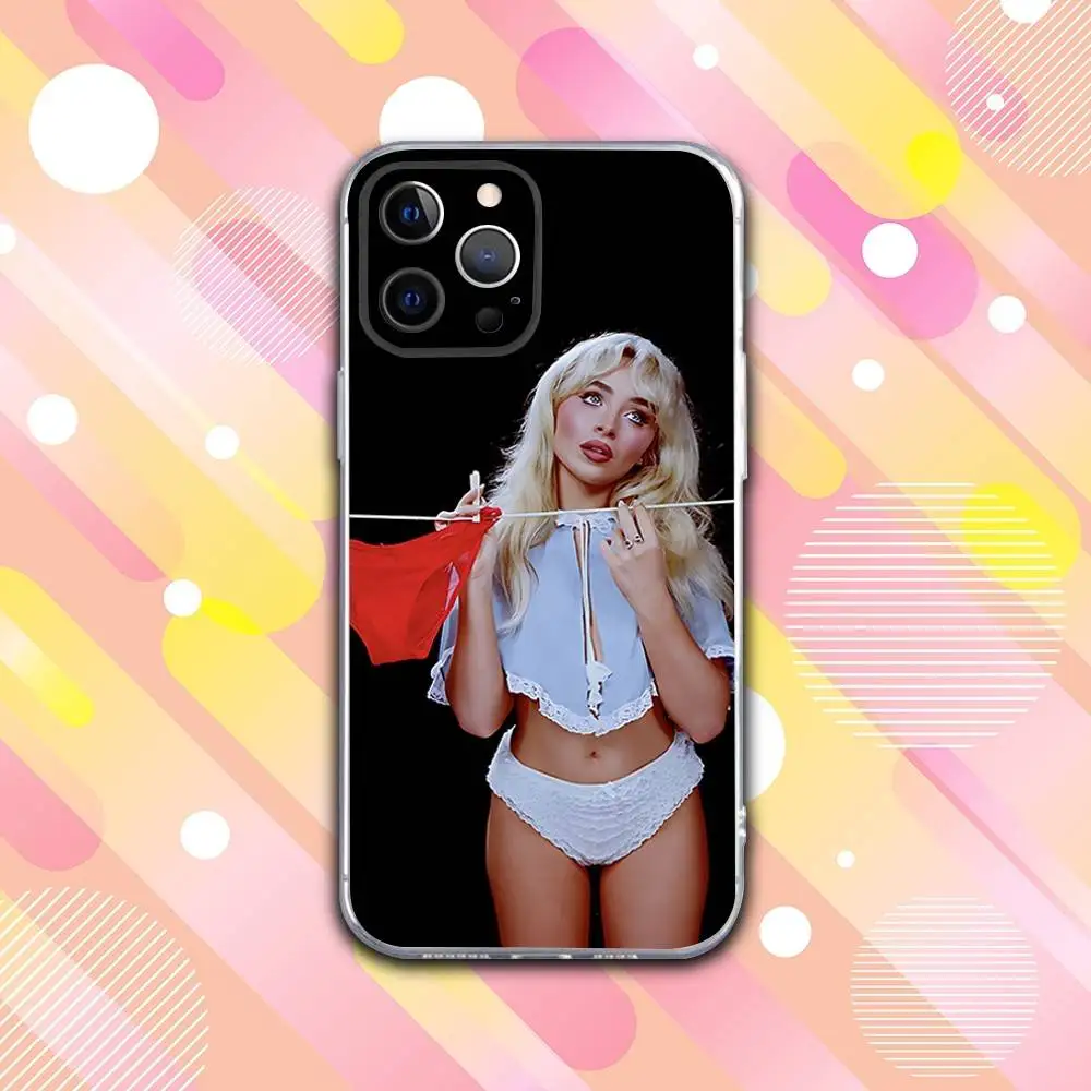 حافظة هاتف S-Sabrina Man Best Friend لهاتف iPhone 17,16,15,14,13,12,11 Pro,Max,Plus,X,XS,XR,SE4,E غطاء ناعم شفاف صغير