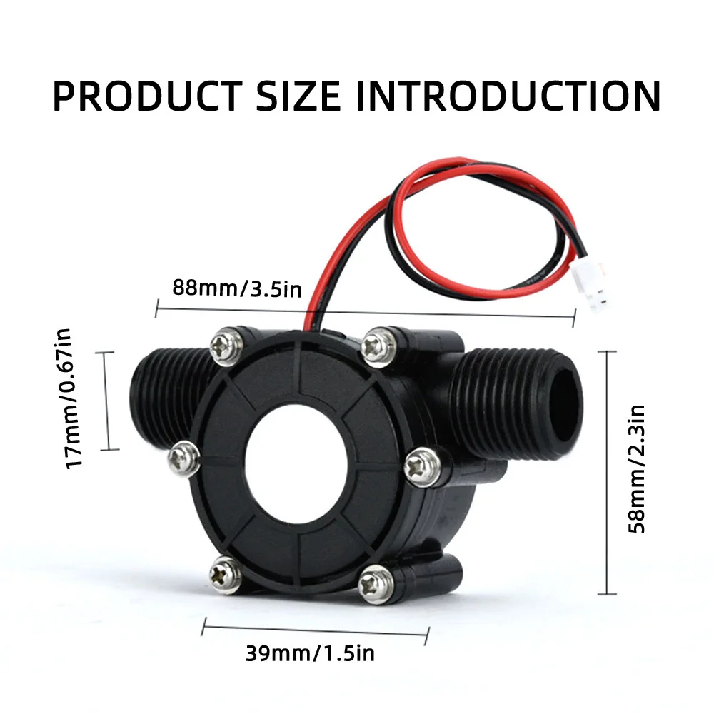 مولد كهربائي صغير من SMARAAD مضخة مياه تيار مستمر بقدرة 5 فولت و12 فولت و0-80 فولت و15 واط توربينات طاقة كهرمائية هدر بطور 1.2Mpa