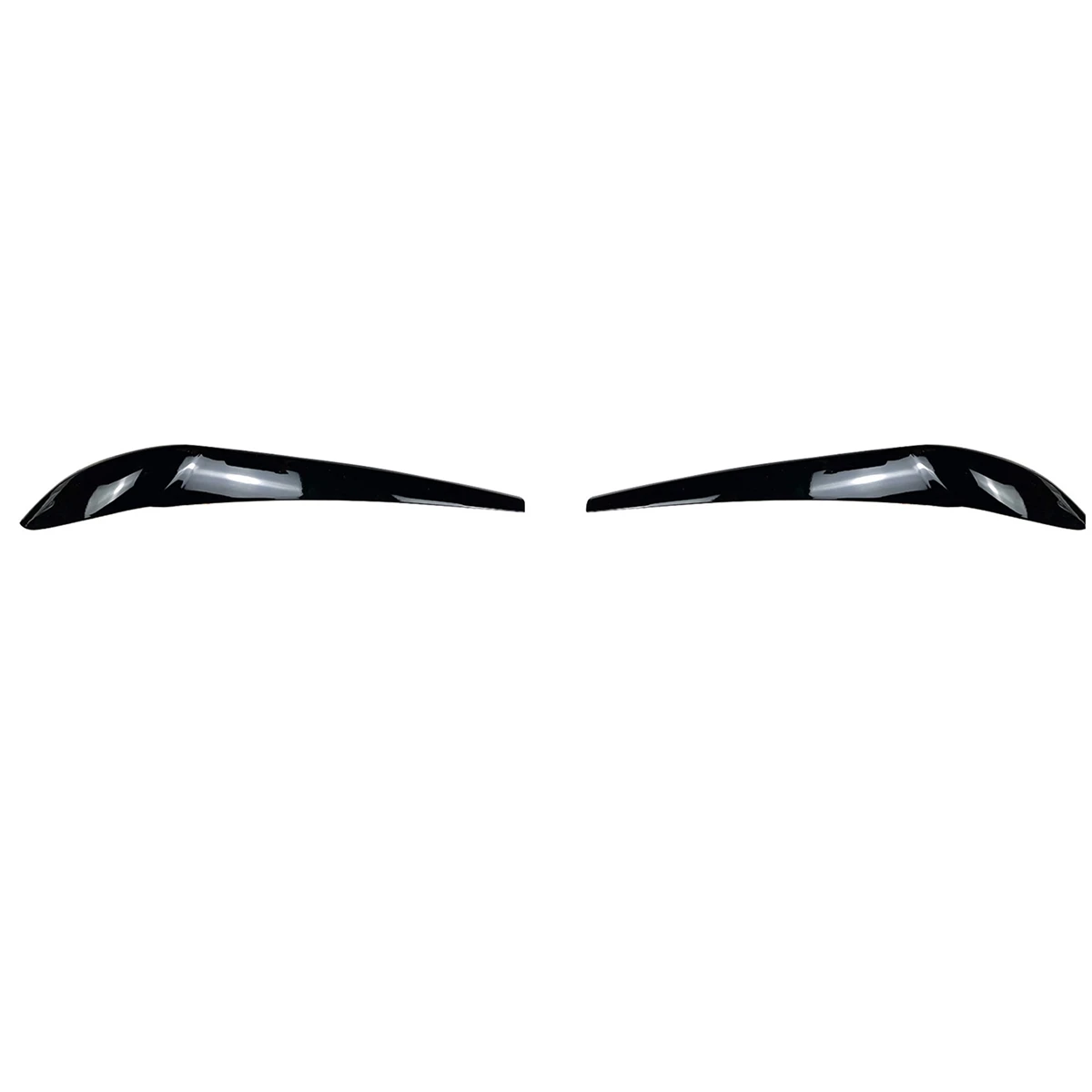 For -BMW X3 F25 X4 F26 2014-2017 Front Headlight Lamp Cover Garnish Strip Eyebrow Cover Trim Sticker Bright Black