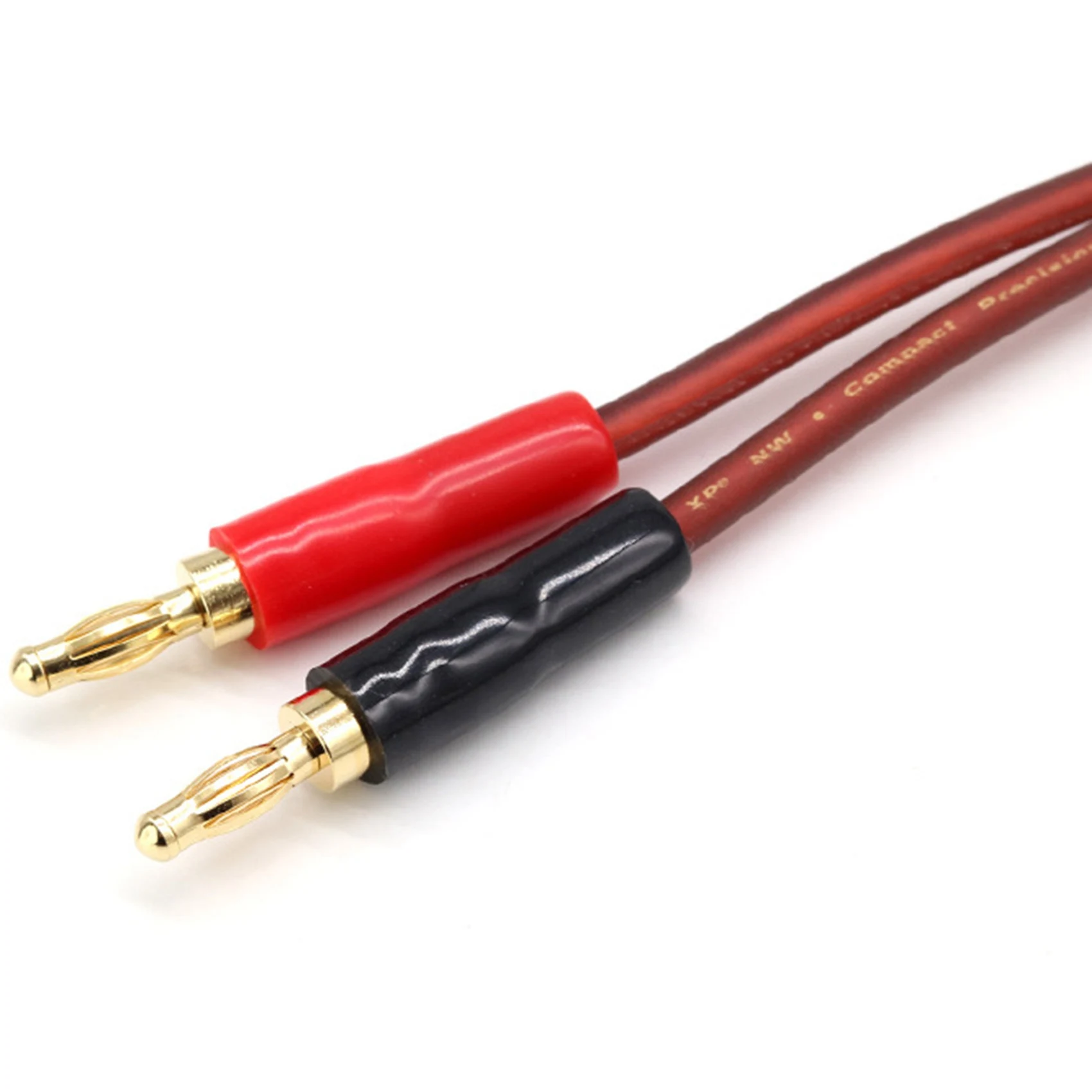 RISE 1/4 TS to Banana Plug,6.35mm TS Phono to Banana Plug Speaker Audio Cable,Gold-Plated 1/4 TS Male to Dual Banana (1.5M)