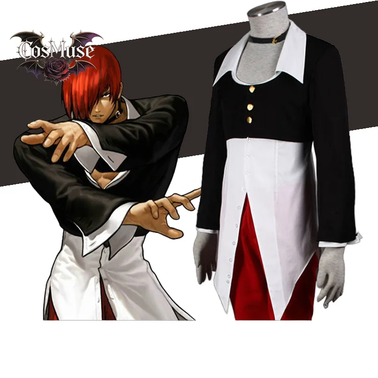 

KOF Yagami Takashi Kyo Kusanagi Cosplay Costume - Coolman Anime Game Cosplay Halloween Party Suit