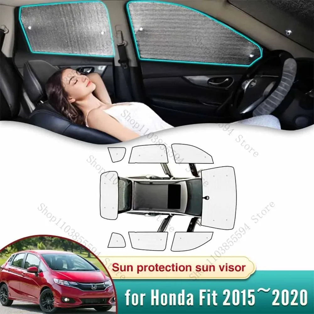 

Car Sun Shade for Honda Fit GK5 GK3 GP5 2015~2020 Jazz 2018 2017 2016 Accessorie Sunshade Windshield Side Window Privacy Shading