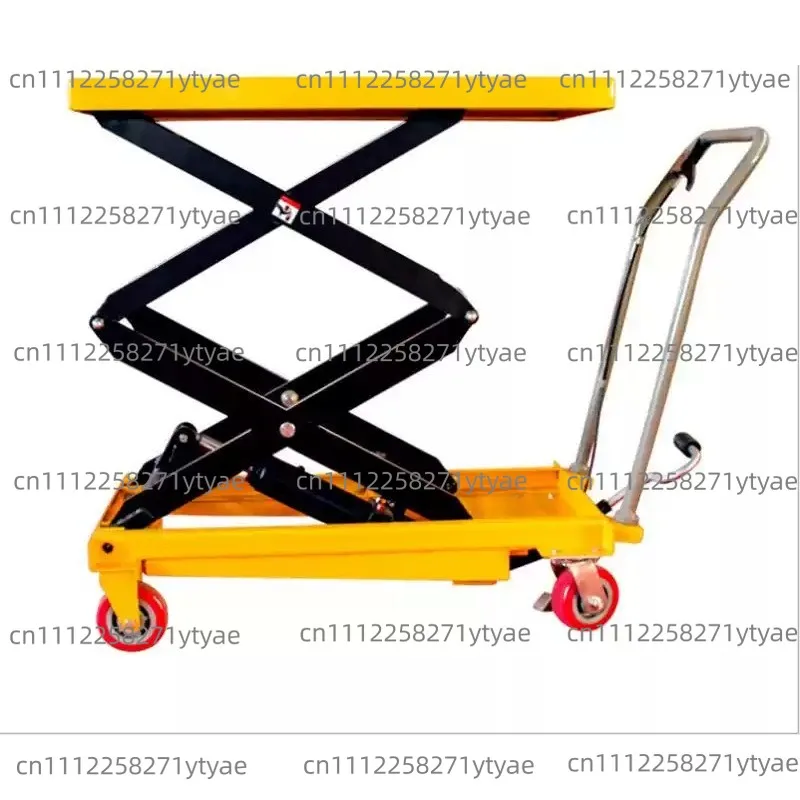 Hydraulic Lift Truck: 1-Ton Manual Hydraulic Lift Truck, Compact Mobile Lift Truck