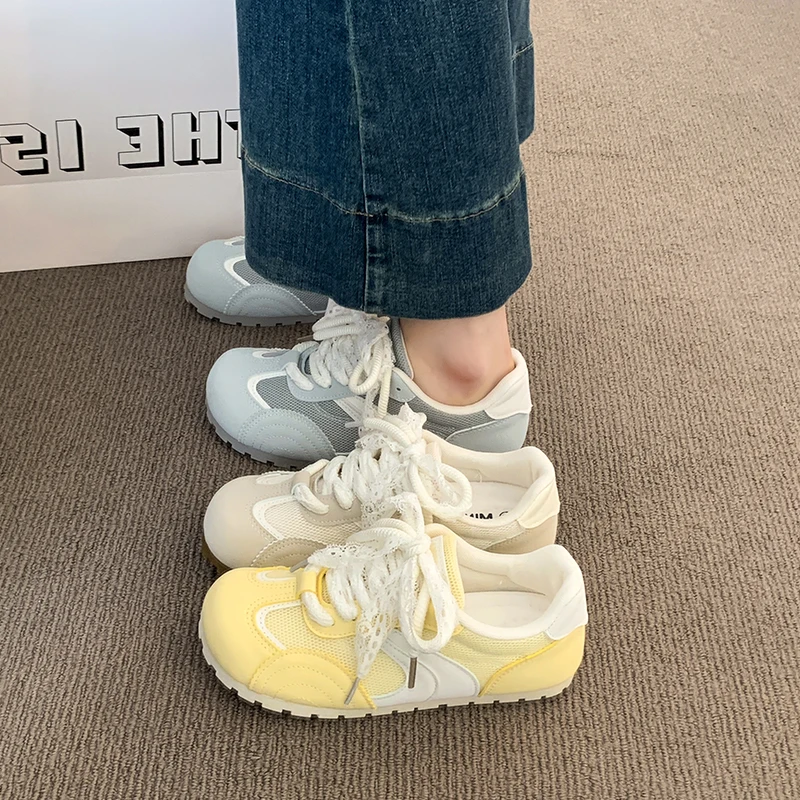 

Женская обувь без шнуровки 2024, теннисные женские балетки на плоской подошве, сабо, женская обувь на платформе, новые спортивные дышащие летние балетки