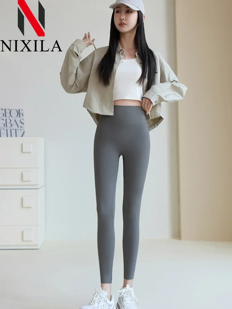 Spring Summer Women's Wide Leg High Stretch Yoga Leggings Naked Feeling Compression Fitness Workwear with Pockets Yoga Pants