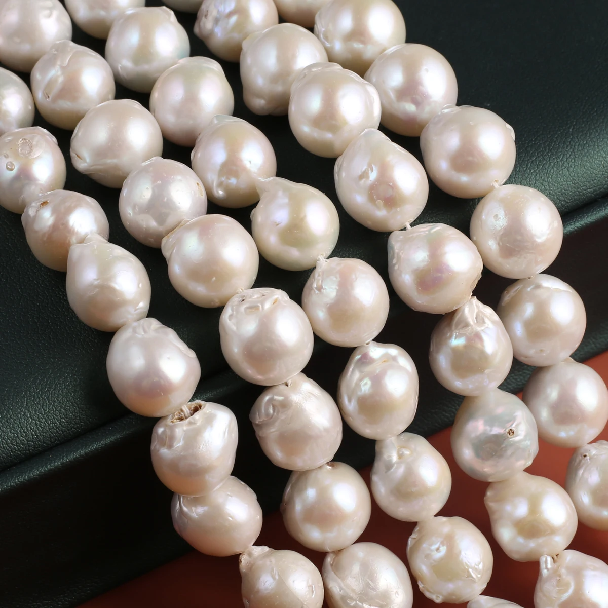 Natural Pearl Large Baroque Round Bead Plump Shape Elegant Appearance for DIY Jewelry Making Handmade Bracelet Necklace