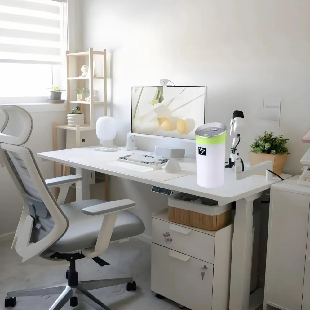 مرطب هواء صغير USB سعة 300 مل - مرطب هواء محمول وهادئ ومدمج للسيارة والمكتب والمنزل #5