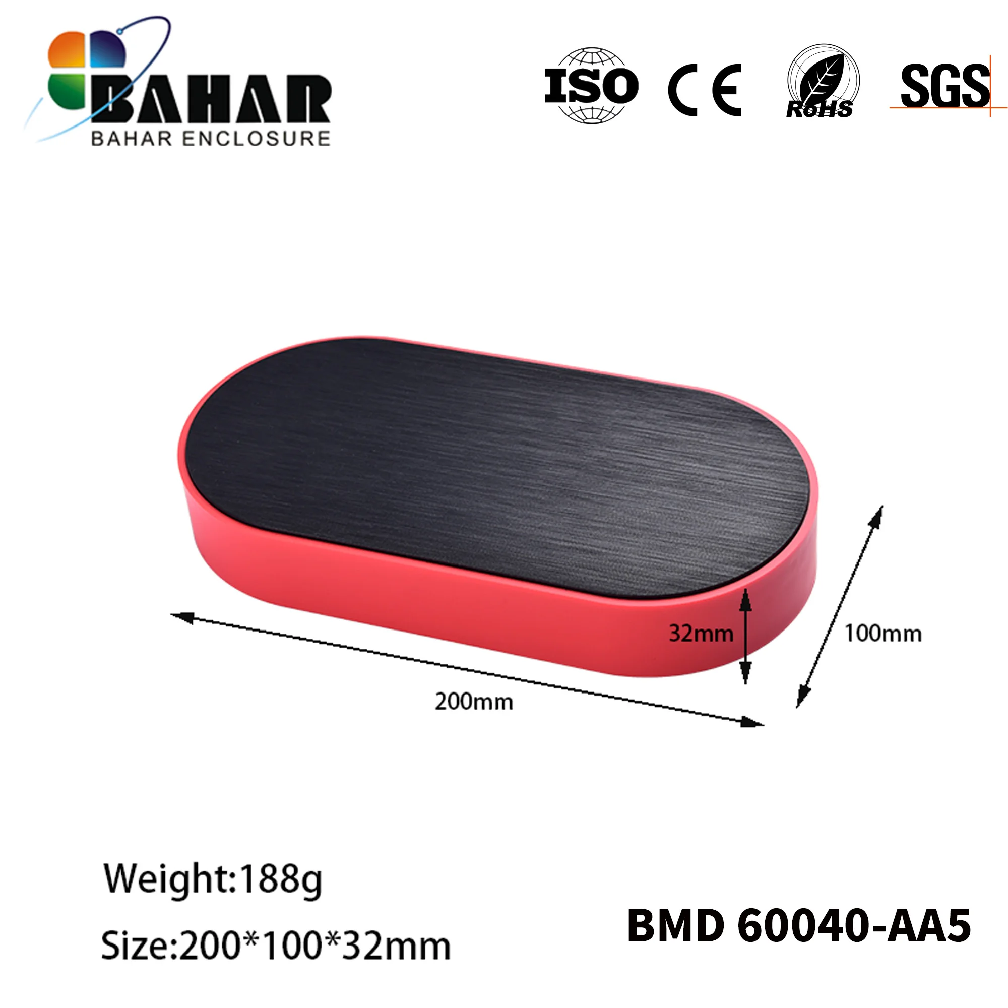 Bahar Enclosure ABS Plastic Housing Desk-top Shell Wire Junction Box Instrument Case MODEL BMD 60040-AA