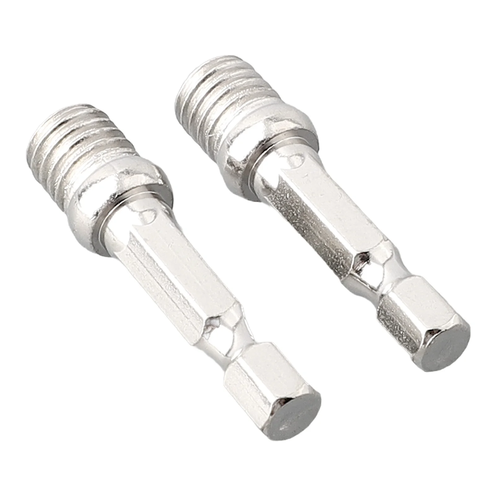 2/4pcs แผ่นขัดก้านเชื่อมต่อ 1/4 "Shank อะแดปเตอร์หกเหลี่ยมเจาะ Chuck M10 แผ่นขัดการเชื่อมต่อ Rod สําหรับเจาะไฟฟ้า