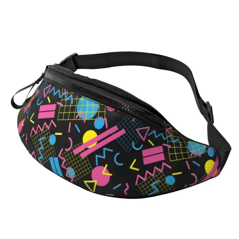 AliExpress Retro 80s 90s Fanny Pack Waist Packs Unisex Adjustable Casual Waist Bag Vintage Hiking Belt Waist Packs for Travel Cycling