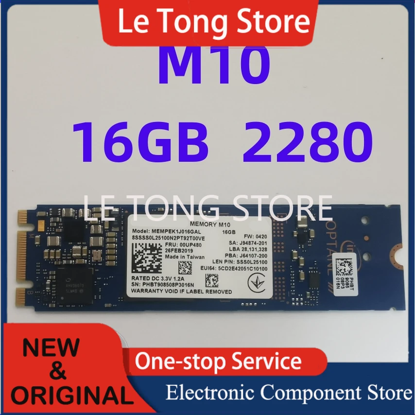 Free Shipping M10 M.2 2280 SSD 16GB PCIe M.2 2280 NVMe Internal Solid State Drive For Intel Optane  Acceleration card