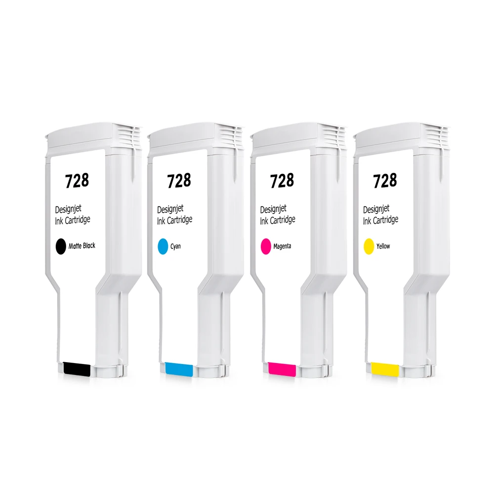 OCBESTJET For HP 728 Compatible Ink Cartridge For HP Designjet T730 T830 Printer (4 Color 130ML and 300ML Available)