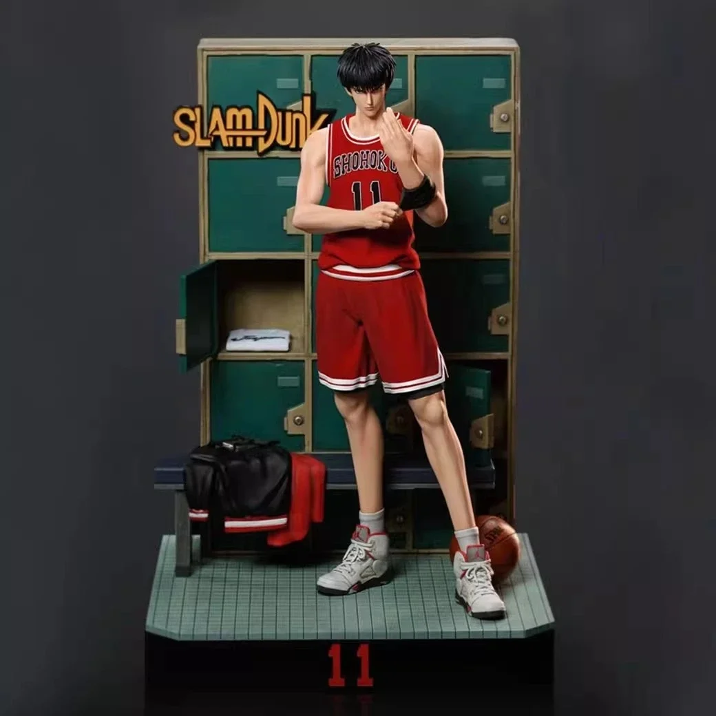 

Slam Dunk Play Fat Xiangbei Team Miyagi Farmland Sakuragi Rukawa Maple Scenes Creative Figures Pvc Model Ornaments Toys Gifts