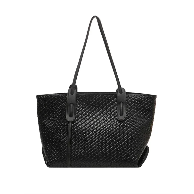 حقيبة يد نسائية متعددة الوظائف بلون موحد، حقيبة كتف للسيدات بسيطة، حقيبة يد خفيفة الوزن للتنقل للاستخدام المكتبي اليومي #6