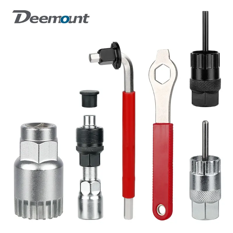 

Deemount Bicycle Repair Kit Carbon Steel 20 Spindles Sleeve Tool BB Crank Extractor For Splined/Square Crankset Maintenance Tool