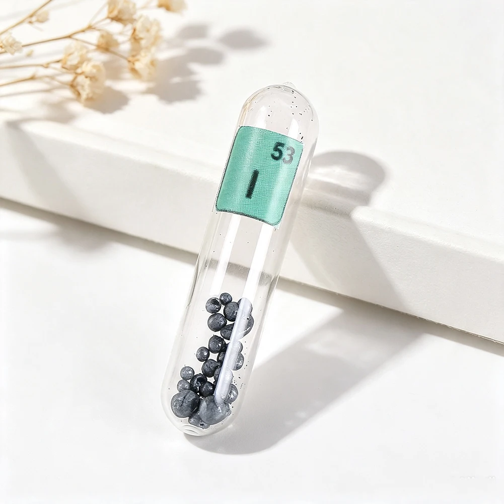 Metal Granules Iodine I Element Sample Ornament  Periodic Table Specimen Collection Teaching for Science Enthusiast Collector
