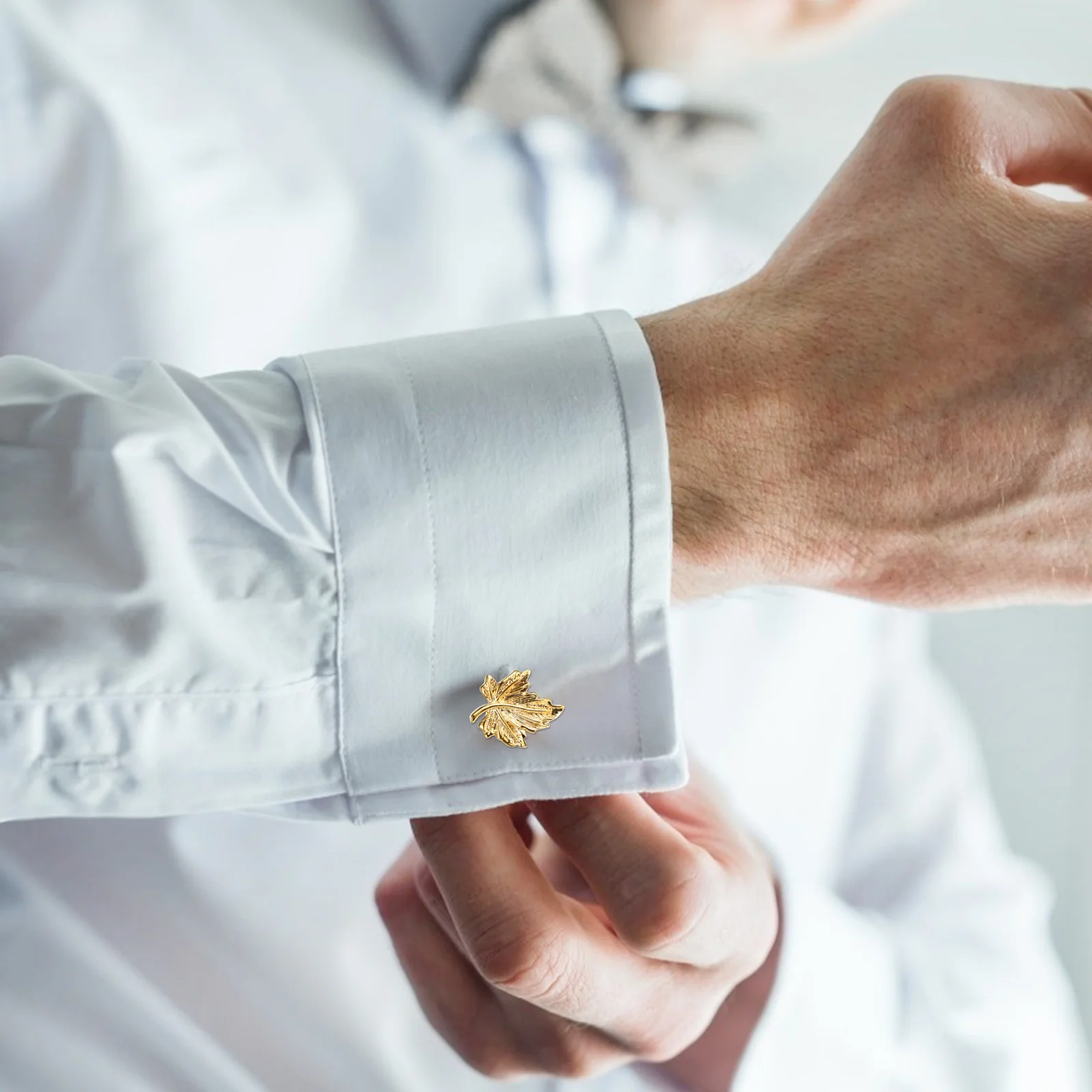

Maple Leaf Cufflinks Buttons Autumn Shirts Studs Men Women Copper Alloy Banquet Decorations Clothes Accessories Fashion Formal