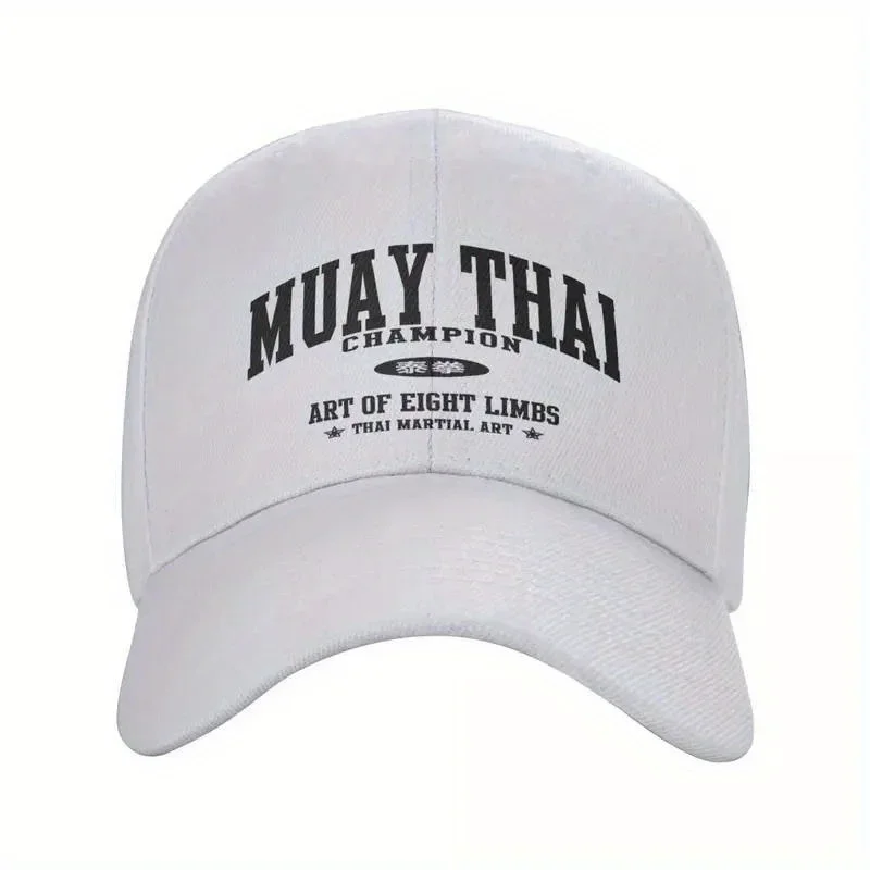 Unisex Adjustable Muay Thai Baseball Cap, Lightweight Polyester Outdoor Hat with Sun Protection for Martial Arts Enthusiasts