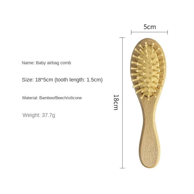 New Wooden Bamboo Hair Brush Air Massage Comb Anti-static Scalp Combs Airbag Hairdressing Healthy Reduce Hair Loss Styli