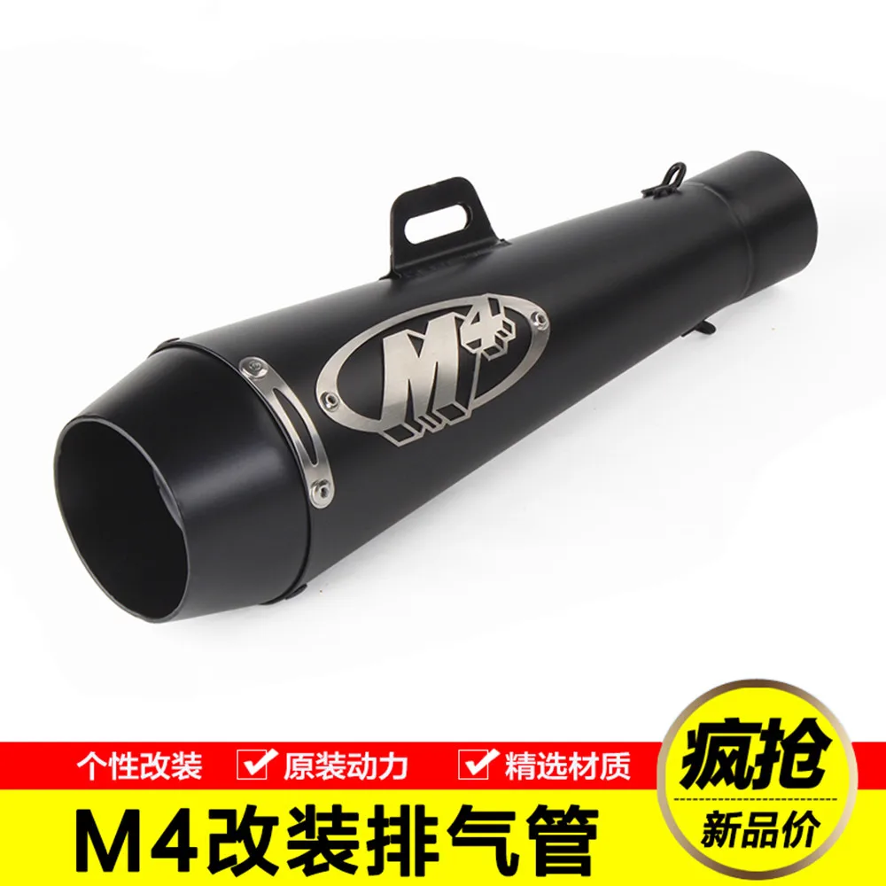 

Universal Motorcycle Exhaust Pipe M4 Escape Moto GP Muffler Scooter Motocross Pit Dirt Bike Moto ATV 300cc 600cc 1000cc R1 R3 R6