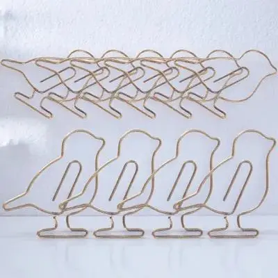 

20pcs Paper Clips Metal Bookmark For Office Document File Memo Page Marker Creative Small Stationery