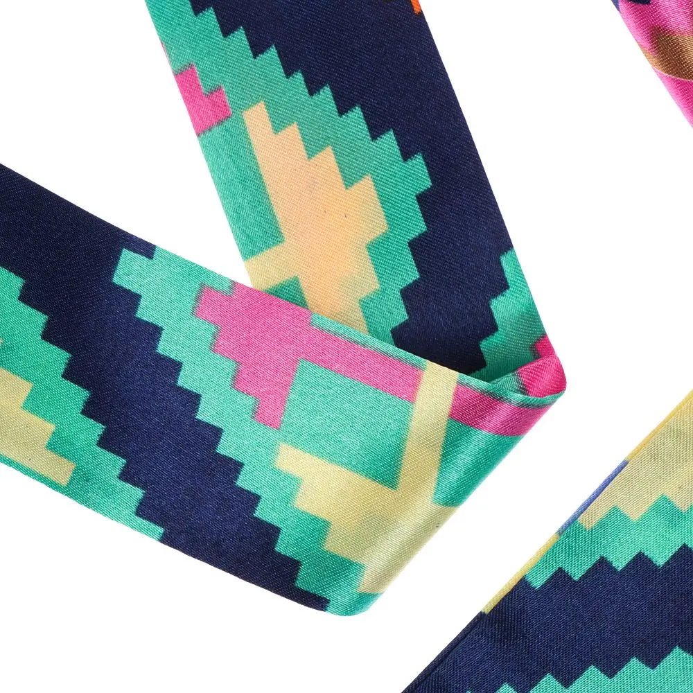 Women Girls Hairband Decoration Accessories Handbag Handle Ribbon Neck Scarf Small Silk Scarf Decor Ribbon Scarf