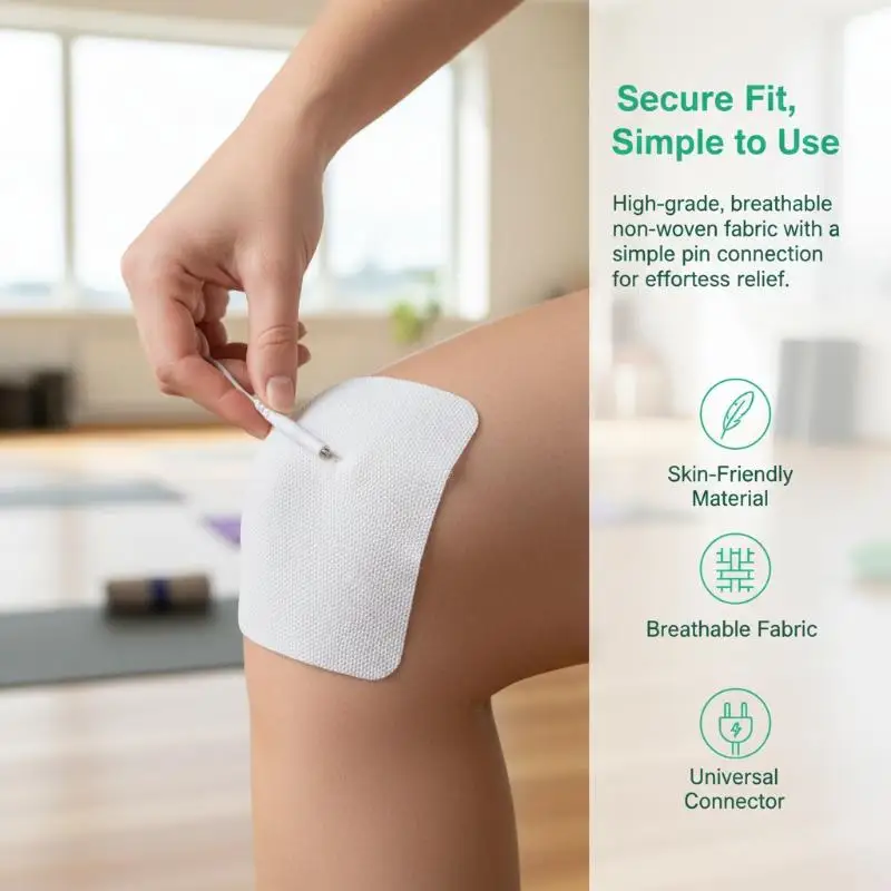 Low-Irritation Electrode Sheet Massage Pads for Acupuncture Massager Full Body Relaxation Travel Portable Accessory