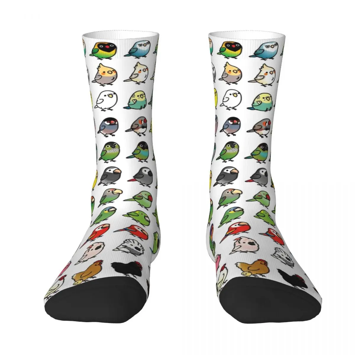 Too Many Birds Cartoon Cockatoo (16) Socks Autumn Stockings Fashion Women Men Comfortable Socks Custom Climbing Anti Slip Socks