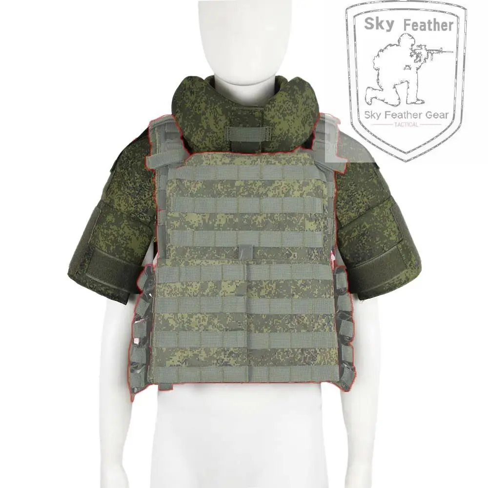 Russian Tactical Vest Protective Upgrade Kit Shoulder and Neck Protection for 6B23 6B43 6B45 6B46 JPC Structure Body Armour